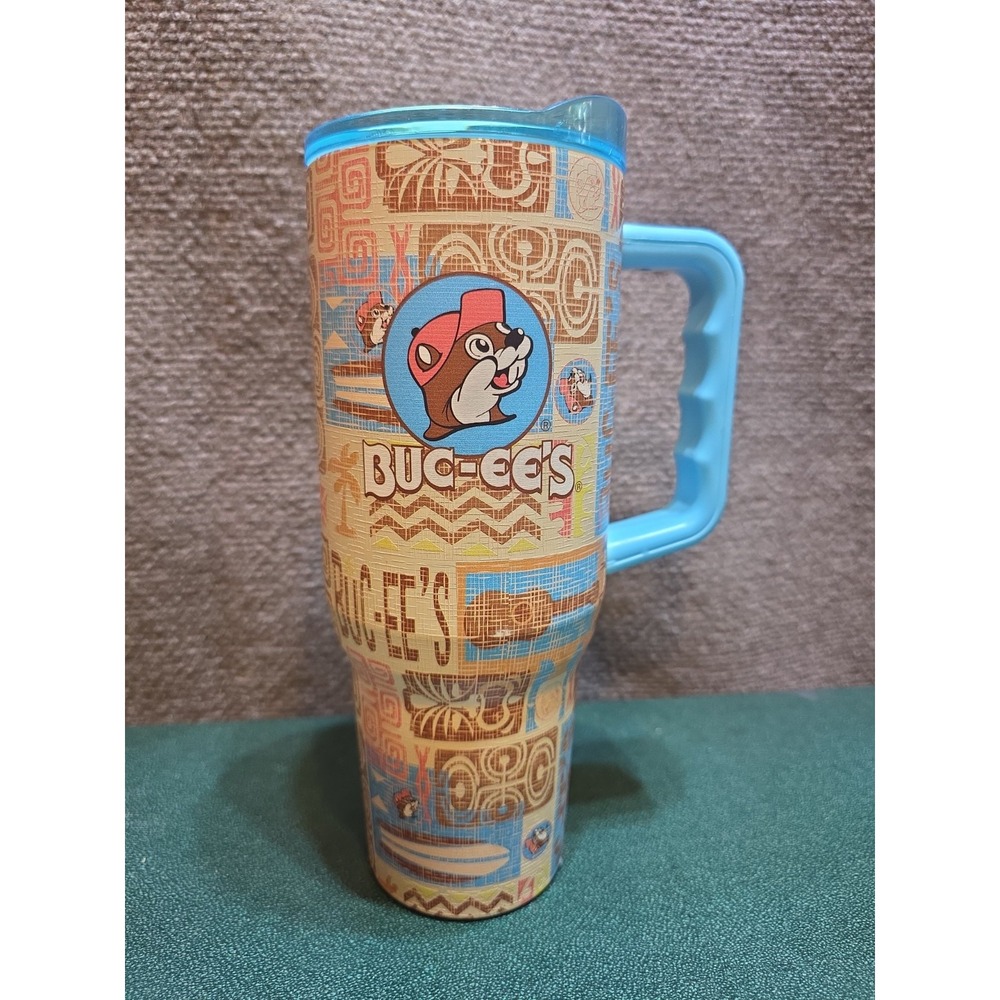 Buc-ee's Fit Forty 40 oz Tiki Print Tumbler Yukon Outfitters Limited Edition...